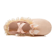 Load image into Gallery viewer, Children Practise Ballerina Shoes Woman Dance Shoes Girls Ballet Shoes Lace Bow Soft Sole Ballet Dance Slippers
