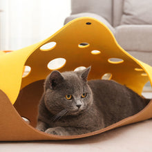Load image into Gallery viewer, Splicing Cat Toy Felt Pom Nest Deformable Kitten Tunnel Collapsible Tube House Tunnel Interactive Pet Pusscat Security Sense
