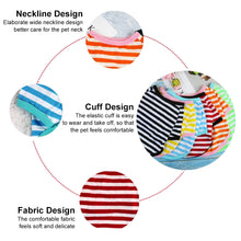 Load image into Gallery viewer, Stripe Summer Spring Dog T-shirt Soft Small Medium Dog Puppy Clothing Shirt Vest Printed Pet Dog Puppy Vest T-shirt Dog Cloth
