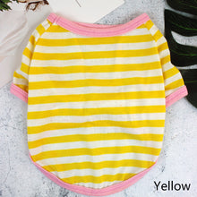 Load image into Gallery viewer, Stripe Summer Spring Dog T-shirt Soft Small Medium Dog Puppy Clothing Shirt Vest Printed Pet Dog Puppy Vest T-shirt Dog Cloth
