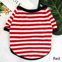 Load image into Gallery viewer, Stripe Summer Spring Dog T-shirt Soft Small Medium Dog Puppy Clothing Shirt Vest Printed Pet Dog Puppy Vest T-shirt Dog Cloth
