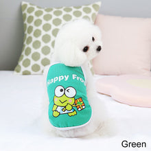 Load image into Gallery viewer, Spring Summer Pet Vest Lovely Frog Print Pet Puppy Dog Clothes for Small Dogs Pet Dog Vest Summer Pet Sling T Shirt Pet Clothing
