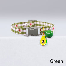Load image into Gallery viewer, Adjustable Cat Collar with Bell Cartoon Necklace Candy Avocado Pendant Collar Pet Cat Accessories Four Seasons General Pets Supplies
