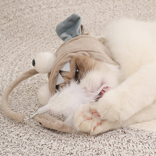 Load image into Gallery viewer, Cat Toys Cat Interactive Toys Kitten Fishing Headdres Hat Feathers Bait Fishing Head Covers Tease Pet Supplies Cat Accessories
