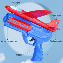 Load image into Gallery viewer, Foam Plane Launcher EPP Bubble Airplanes Glider Hand Throw Catapult Plane Toy for Kids Catapult Guns Aircraft Shooting Game Toy
