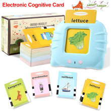 Load image into Gallery viewer, Kids Electronic Cognitive Cards Talking Flashcards Audio Educational Electronic Cognitive Card Learn English Words Montessori Toys Game for Kids Baby
