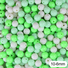 Load image into Gallery viewer, Cream Beads High Quality Acrylic Beads 100Pcs Round Candy Smooth Loose Beads Ball Jewelry Bracelet Making DIY
