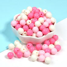 Load image into Gallery viewer, Cream Beads High Quality Acrylic Beads 100Pcs Round Candy Smooth Loose Beads Ball Jewelry Bracelet Making DIY
