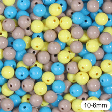 Load image into Gallery viewer, Cream Beads High Quality Acrylic Beads 100Pcs Round Candy Smooth Loose Beads Ball Jewelry Bracelet Making DIY
