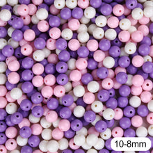 Load image into Gallery viewer, Cream Beads High Quality Acrylic Beads 100Pcs Round Candy Smooth Loose Beads Ball Jewelry Bracelet Making DIY
