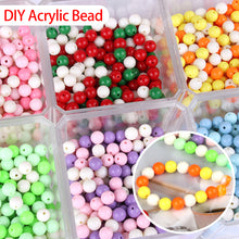 Load image into Gallery viewer, Cream Beads High Quality Acrylic Beads 100Pcs Round Candy Smooth Loose Beads Ball Jewelry Bracelet Making DIY
