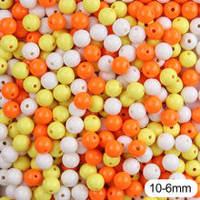 Load image into Gallery viewer, Cream Beads High Quality Acrylic Beads 100Pcs Round Candy Smooth Loose Beads Ball Jewelry Bracelet Making DIY
