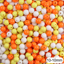 Load image into Gallery viewer, Cream Beads High Quality Acrylic Beads 100Pcs Round Candy Smooth Loose Beads Ball Jewelry Bracelet Making DIY
