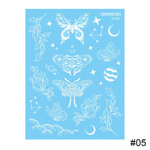 Load image into Gallery viewer, Small Fresh White Butterfly Tattoo Stickers Waterproof Long Lasting Temporary Body Art Tattoo Stickers for Women
