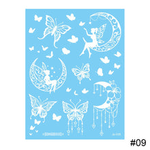 Load image into Gallery viewer, Small Fresh White Butterfly Tattoo Stickers Waterproof Long Lasting Temporary Body Art Tattoo Stickers for Women

