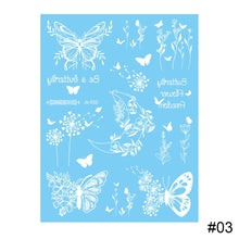 Load image into Gallery viewer, Small Fresh White Butterfly Tattoo Stickers Waterproof Long Lasting Temporary Body Art Tattoo Stickers for Women

