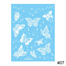 Load image into Gallery viewer, Small Fresh White Butterfly Tattoo Stickers Waterproof Long Lasting Temporary Body Art Tattoo Stickers for Women
