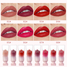 Load image into Gallery viewer, 8 Colors Water-light Mirror Lip Glaze Moisturizing Long-lasting Lipstick Pearlescent Lip Gloss Lips Makeup Cosmetics
