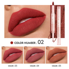 Load image into Gallery viewer, 16 Colors Double Head Matte Lipstick Lipliner Non-fading Waterproof Long-lasting Nude Lipstick Women Lip Makeup Cosmetics
