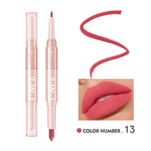 Load image into Gallery viewer, 16 Colors Double Head Matte Lipstick Lipliner Non-fading Waterproof Long-lasting Nude Lipstick Women Lip Makeup Cosmetics
