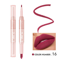Load image into Gallery viewer, 16 Colors Double Head Matte Lipstick Lipliner Non-fading Waterproof Long-lasting Nude Lipstick Women Lip Makeup Cosmetics

