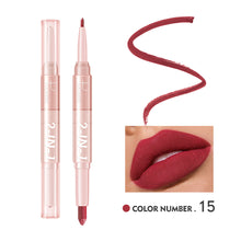 Load image into Gallery viewer, 16 Colors Double Head Matte Lipstick Lipliner Non-fading Waterproof Long-lasting Nude Lipstick Women Lip Makeup Cosmetics
