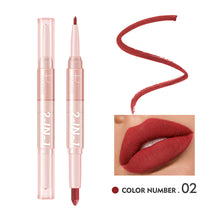 Load image into Gallery viewer, 16 Colors Double Head Matte Lipstick Lipliner Non-fading Waterproof Long-lasting Nude Lipstick Women Lip Makeup Cosmetics
