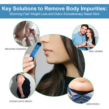 Load image into Gallery viewer, Breathe Nasal Inhaler Slimming Lose Weight Nasal Stick Body Slimming Detox Mint Nose Cooling Stick Refreshing Body Nasal Inhaler
