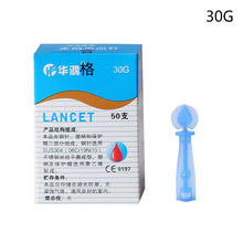 Load image into Gallery viewer, 50pcs 28g Disposable Peripheral Blood Sampling Needle Blood Sampling Needle of Blood Glucose Meter Blood Lancet Dedicated
