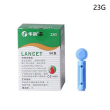 Load image into Gallery viewer, 50pcs 28g Disposable Peripheral Blood Sampling Needle Blood Sampling Needle of Blood Glucose Meter Blood Lancet Dedicated
