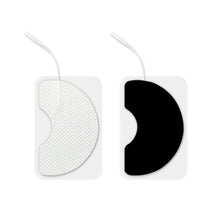 Load image into Gallery viewer, 2mm Plug Non-woven Fabric Reusable Breast Patch Self Adhesive Electrode Pads Conductive Gel Body Physiotherapy Massage Electrodes
