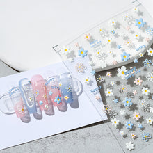 Load image into Gallery viewer, Fashion Manicure Sticker Summer Flower Peach Blossom Nail Decals Stickers Nail Art Decoration Adhesive Nail Paste

