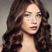 Load image into Gallery viewer, Gold Stamp Silver Tattoo Stickers Star Fashion Freckle Face Stickers Waterproof Temporary Body Art Party Tattoo Stickers
