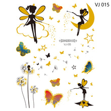 Load image into Gallery viewer, Gold Stamping Tattoo Sticker Colorful Butterfly Metal Tattoo Sticker Fashion Women Cartoon Waterproof Body Art Tattoo Sticker
