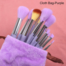 Load image into Gallery viewer, 13pcs Four Seasons Green Makeup Brush Set Portable Soft Powder Concealer Blusher Brush Eye Shadow Brush Beauty Tools
