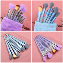 Load image into Gallery viewer, 13pcs Four Seasons Green Makeup Brush Set Portable Soft Powder Concealer Blusher Brush Eye Shadow Brush Beauty Tools
