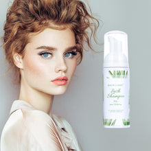 Load image into Gallery viewer, Eyelash Extension Shampoo Kit Eyelashes Barbados Aloe Eyelash Cleaning Cleaning Mousse Foam Makeup Glue Remover Tools with Brush
