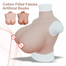 Load image into Gallery viewer, Cotton Breast Forms Fake Falsies Artificial Boobs for Mastectomy Crossdresser Transvestite Sissy Drag Queen Cosplay Cross-dressing
