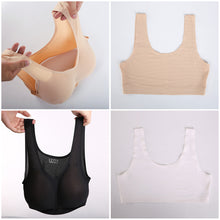 Load image into Gallery viewer, A-E Cup Drop-shaped False Breast with Underwear Suit Vest False Breast with Silicone Breast for Transgender Cosplay Transvestite
