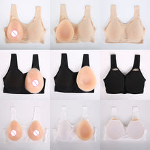 Load image into Gallery viewer, A-E Cup Drop-shaped False Breast with Underwear Suit Vest False Breast with Silicone Breast for Transgender Cosplay Transvestite
