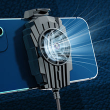 Load image into Gallery viewer, Universal Mini Mobile Phone Cooling Fan Radiator Turbo Hurricane Game Cooler Cell Phone Cool Heat Sink For IPhone/Samsung/Xiaomi
