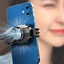 Load image into Gallery viewer, Universal Mini Mobile Phone Cooling Fan Radiator Turbo Hurricane Game Cooler Cell Phone Cool Heat Sink For IPhone/Samsung/Xiaomi
