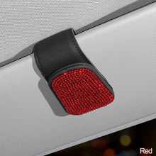 Load image into Gallery viewer, Car Crystal Sunglasses Auto Sun Visor Glasses Box Clip Card Ticket Holder Stand Fastener Pen Case Eyeglasses Accessories
