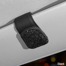 Load image into Gallery viewer, Car Crystal Sunglasses Auto Sun Visor Glasses Box Clip Card Ticket Holder Stand Fastener Pen Case Eyeglasses Accessories
