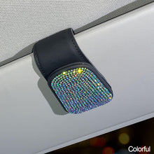 Load image into Gallery viewer, Car Crystal Sunglasses Auto Sun Visor Glasses Box Clip Card Ticket Holder Stand Fastener Pen Case Eyeglasses Accessories
