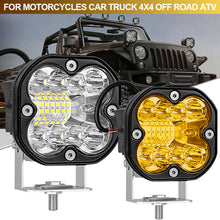Load image into Gallery viewer, 3" LED Work Spotlights 12V 66W HeadlightsFlood Led Bar Fog Lights for Motorcycles Car Truck 4x4 Off Road ATV

