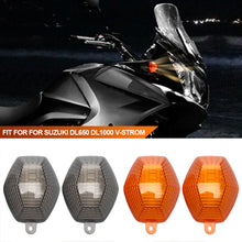 Load image into Gallery viewer, 2Pcs Motorcycle Turn Signal Housing Turn Light Cover Indicator Light Lens Fit For For Suzuki DL650 DL1000 V-Strom
