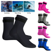 Load image into Gallery viewer, 3MM Surf Swimming Diving Non-Slip Warm Wear-Resistant Mid-Help Beach Socks Diving Socks Unisex XS-XXL

