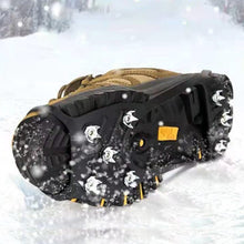 Load image into Gallery viewer, 1 Pair Snow Ice Climbing Crampons Outdoor Non-Slip 8 Teeth Light Snow Grab Shoe Nails Protection Shoe Cover
