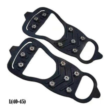 Load image into Gallery viewer, 1 Pair Snow Ice Climbing Crampons Outdoor Non-Slip 8 Teeth Light Snow Grab Shoe Nails Protection Shoe Cover
